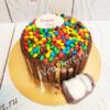 Торт "Конфетти" с разноцветными конфетами и шоколадом ТД942