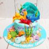 Торт "Веселые морские обитатели" с фигурками и декором подводного мира ТД967